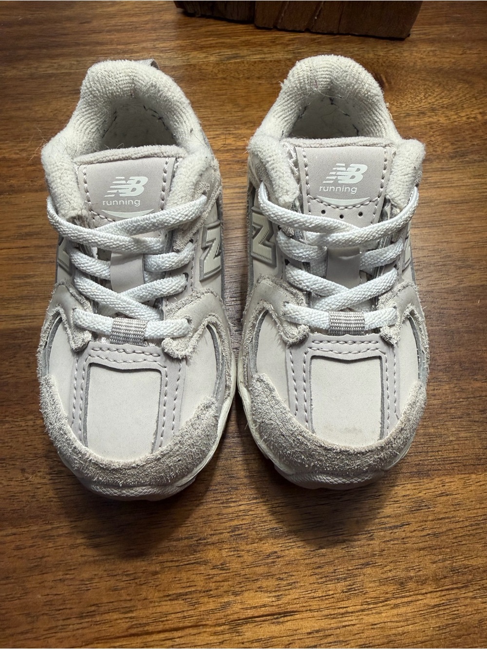 New Balance Kids White/Light Gray Classic Sneakers